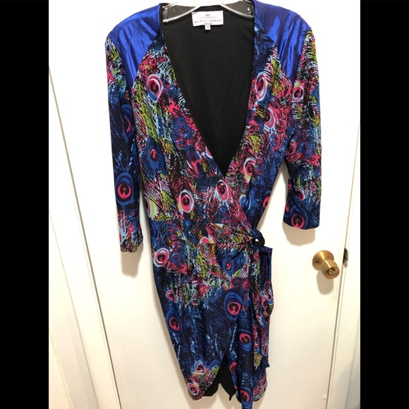 Queen Grace Collection Dresses & Skirts - Queen Grace Peacock Wrap Dress